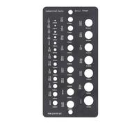 LjwZekyrnt Drill Bit Gauge 29 Hole 1/16 To 1/2 Inch Decimal Metric Stainless Steel Drill Bit Size Checker for Old Unmarked Bits