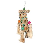 LjwZekyrnt Foraging Shredding Bird Toys Bamboo Woven Corn Silk Relieve Boredom Parrot Chewing Toys for Cockatiel Parakeets