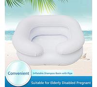 LjwZekyrnt Inflatable Shampoo Basin with Tube Hair Washing Basin Wash Hair in Bed Hair Washing Bowl for Elderly Disabled Pregnant Injured