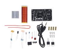 LjwZekyrnt Mini Music Coil Module Set DIY Plasma Speaker Assembly with Audio Cable 15W 15-24V DC Input