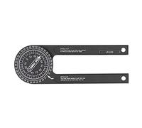 LjwZekyrnt Miter Saw Protractor Aluminum Alloy Rust Proof Angle Finder Durable 360 Degree Measure Tool for Trimming Hemming