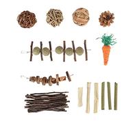 LjwZekyrnt Rabbit Chew Toys Safe Materials Teeth Grinding Set for Small Animals