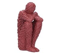 LjwZekyrnt Resin Abstract Thinker Figurines Statue Office Home Decoration Accessories Crafts (Red)