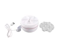 LjwZekyrnt Small Washing Machine 50 Seconds Forward Reverse Cleaning Automatic Power Off Ultrasonic Turbine Washing Machine 27W