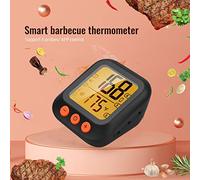 LjwZekyrnt Smart Meat Thermometer with 4 Probes Digital LCD Display 262ft BT Distance APP Remote Control Timer Sharing Alarm Temperature Smart Cooking Thermometers for Barbeque