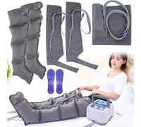 LJXFYSD Electric Air Compression Massager 4/6 Cavity, Lymphatic Drainage Massager, Timed and Adjustable Pressure Pneumatic Air Circulation Massager Swelling Relax Pain Relief