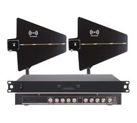 LJXFYSD Wireless Microphone Signal Amplifier, UHF Antenna Power Distribution System, 8 Input/Output Ports, 450-950MHz Frequency Range for Stage Performance Wedding 500m Signal Enhancement