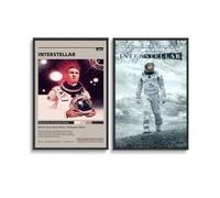 LJXOSKMK Interstellar Canvas Art Set of 2, Unframed 12x18in (30x45cm), Classic Movie Posters for Bedroom Wall Art