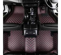 ljxwzh Car Floor Mats For Ford Fiesta 2008 2009 2010 2011 2012-2016,Foot Carpet Pads Custom,Waterproof Non-slip Mats,RHD/LHD,Full Set,Black-Red-RHD