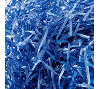 LJY 100g Blue Green Glitter Shredded Paper for Gift Boxes - Iridescent Hamper Filling Tissue Paper, Sparkle Basket Filler and Gift Box Stuffing, Crinkle Cut Packing Material for Weddings