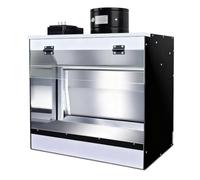 LjyAeono Airbrush Spray Booth with LED Lighting, Portable Hobby Paint Ventilation Booth for Model Craft M