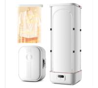 LjyAeono Mini Foldable Automatic Dryer with Remote Control, Small Electric Steam Cabinet Dryer, for Travel RV Home Apartment