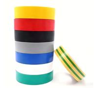 LJYING 8 Rolls Multi Colour Electrical Insulation Tape - 10m x 18mm PVC, Heat & Water Resistant for Insulation Repairing and Protecting