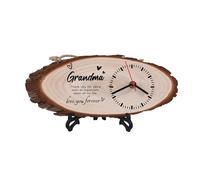 LJZTYX to My Grandma Gifts,Wooden Clock,Desktop Clock,Wooden Silent Wall Clock, Birthday Gifts Christmas Valentines from Grandson Granddaughter (to My Grandma Gifts)