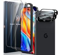 LK 2+2 Pack Screen Protector for Google Pixel 10 Pro XL, HD Clear Tempered Glass for 10 Pro XL, Support Fingerprint Unlock, HD Screen, Anti-Scratch, Easy Installation, No Bubbles, Screen Magnifier