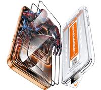 LK 2 Pack for iPhone 17 Pro Max/iPhone 16 Pro Max Screen Protector, HD Clear Tempered Glass Film, No Bubbles No Dust Anti-Scratch, 9H+ Hardness, Military Grade Shatterproof, 1-Second Auto-Install