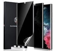 LK 2 Pack for Samsung Galaxy S22 Ultra Privacy Screen Protector [Not Glass] [Support Fingerprint Unlock] Bubble Free, with Easy Installation Tool, 3D Curved Max Coverage for S22 Ultra 6.8-inch