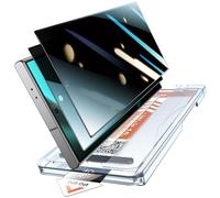 LK 2 Pack for Samsung S24 Ultra Privacy Screen Protector, 2 Pack Anti-Spy Tempered Glass Film Auto Dust-Elimination Installation Tool, No Bubbles No Dust Anti-Scratch, Full Coverage Protection