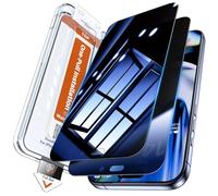 LK 2 Pack Privacy Screen Protector for iPhone 17 Pro Max, Anti Spy Tempered Glass Screen Protector Film for 17 Pro Max, No Bubbles Anti-Scratch, Military Grade Shatterproof, 1-Second Auto-Install