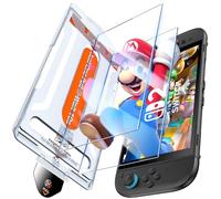 LK 2 Pack Screen Protector Compatible for Nintendo Switch 2 Model 2025, Switch 2 Tempered Glass Film Screen Protector, Bubble Free, Anti-Scratch, High Definition, With Automatic Installation Kit