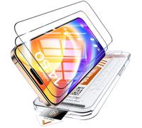 LK 2 Pack Screen Protector for iPhone 16 Pro Max, 2 Pack HD Tempered Glass Film, Auto Dust-Elimination Installation Tool, No Bubbles No Dust Anti-Scratch, 9H+ Hardness, Full Coverage Protection