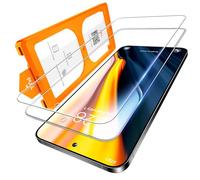 LϟK 3 in 1 for Samsung Galaxy S24 Screen Protector, 2 Pack HD Tempered Glass Film + 1 Dust Free Installation Tool, No Bubbles Samsung S24 Screen Protector