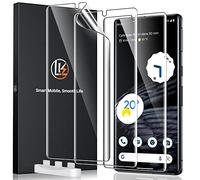 LK 3 Pack for Google Pixel 7 Pro TPU Screen Protector Not Glass Support Fingerprint Unlock Bubble Free, Flexible Soft TPU Brushed Protective Cover for Pixel 7 Pro