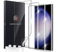 LK 3 Pack for Samsung Galaxy S23 ultra TPU Screen Protector Not Glass Support Fingerprint Unlock Bubble Free, Flexible Soft TPU Brushed Protective Cover Compatible for Samsung Galaxy S23 Ultra