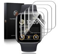 LK 4 Pack Screen Protector for Apple Watch Series 9 8 7 45mm/ Series SE3 SE2 SE 6 5 4 44mm, High Definition, Bubble Free, Clear Flexible TPU Film, Easy Installation, for iWatch 44/45mm