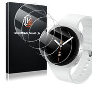 LK 4 Pack Screen Protector for Samsung Galaxy Watch 8 40mm, High Definition, Anti Scratch, Bubble Free 9H Tempered Glass Screen Protector for Samsung Galaxy Watch 8 40mm, Easy Installation