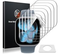 LK 6 Pack Screen Protector for Apple Watch Series 11/10 42mm High Definition, Bubble Free, Clear Flexible TPU Film, Easy Installation Anti-Scratch, Ultra-Thin Screen Protector