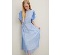 LK Bennett Agnes Georgette Midi Dress Light Blue size 16 | Midi Dresses Outlet | Women | Blue 16
