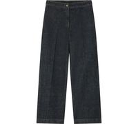 LK Bennett Ami Wide Leg Cotton Blend Trousers - 10, BLACK
