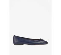 Lk Bennett Blu-vy Kara Toe-cap Leather Ballerina Pumps Eur 39 / 6 Uk Women