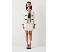 LK Bennett Charlie Jacket Cream size 12 | Blazers Outlet | Women | White 12