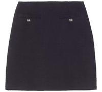LK Bennett Charlie Tweed Trim Skirt - 14, BLACK