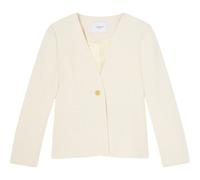 LK Bennett Chloe Tweed Single Breasted Jacket - 14, IVORY