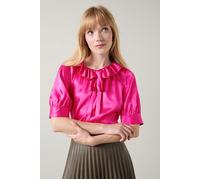 LK Bennett Coco Frill Blous Bright Pink size 6 | Blouses Outlet | Women | Pink 6