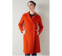 LK Bennett Ct Greta Double Faced Orange size 38 | Double Breasted Coats Outlet | Women 38