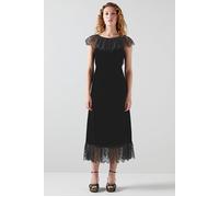 LK Bennett Dr Anouk Velvet Lace Black size 42 | Midi Dresses Outlet | Women | Black 42