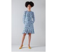 LK Bennett Dr Emylou Botanical Blue size 34 | Mini Dresses Outlet | Women | Blue 34