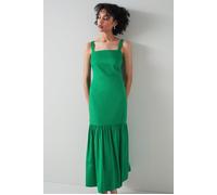 LK Bennett Dr Essie - Strappy Cotton Fern Green size 40 | Midi Dresses Outlet | Women | Green 40