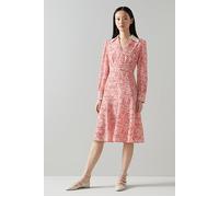 LK Bennett Dr Flo Marguerite Print Red size 46 | Midi Dresses Outlet | Women | Red 46
