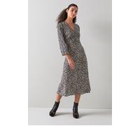 LK Bennett Dr Gabrielle Gathered Blue/cream size 34 | Midi Dresses Outlet | Women | Blue 34