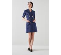 LK Bennett Dr Kennedy- Tailored Doub Navy size 10 | Mini Dresses Outlet | Women | Blue 10