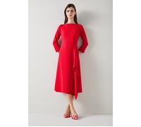 LK Bennett Dr Lena Crepe Dress Aurora Red size 34 | Midi Dresses Outlet | Women | Red 34