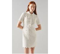 LK Bennett Dr Venetia Tweed Scallop Cream size 34 | Shirt Dresses Outlet | Women | White 34