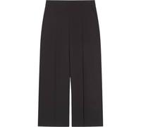 LK Bennett Eva Wide Crop Pleat Trouser - 12, BLACK