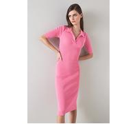 LK Bennett Heidi Midi Dress Bright Pink size L | Midi Dresses Outlet | Women | Pink L