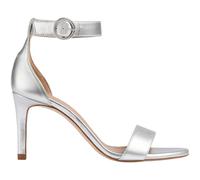 LK Bennett Ivy Single Strap Sandals - 39, Silver Leather